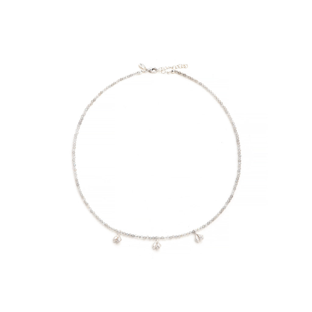 Floret labradorite necklace