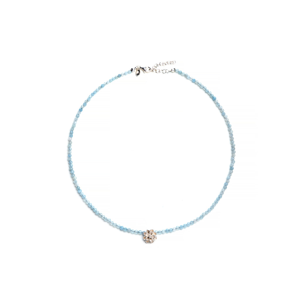 Rosetta aquamarine necklace
