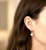 Small cross earrings
