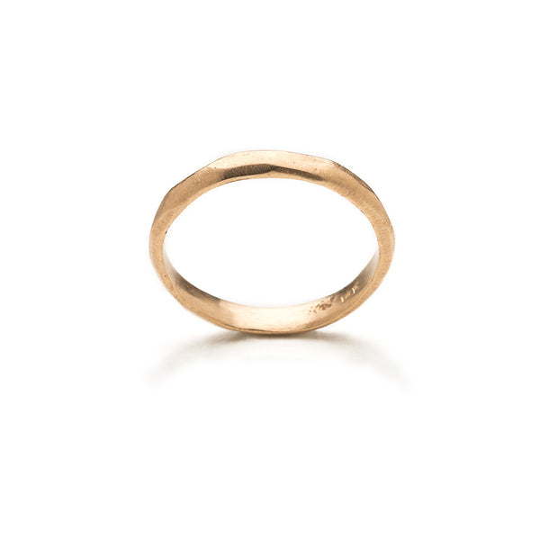 Narrow gold band