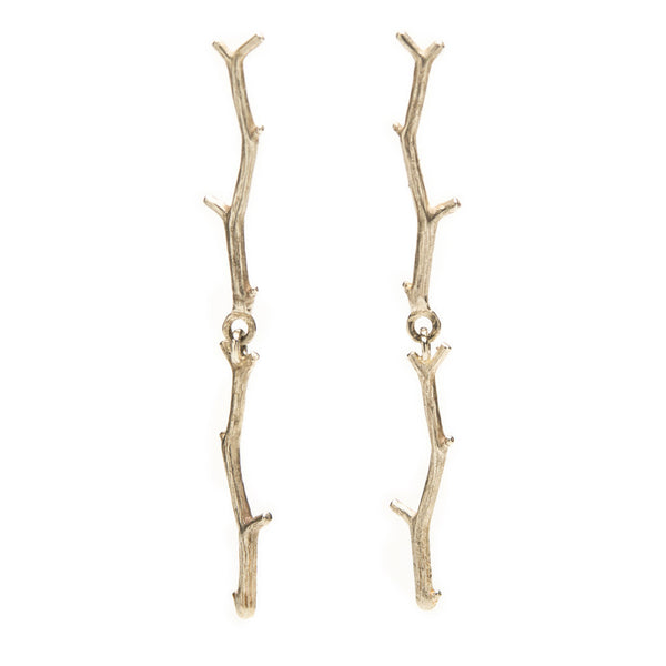 Long twig earrings