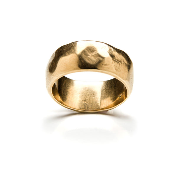 Wide gold band