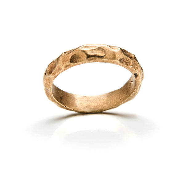 Textured gold band