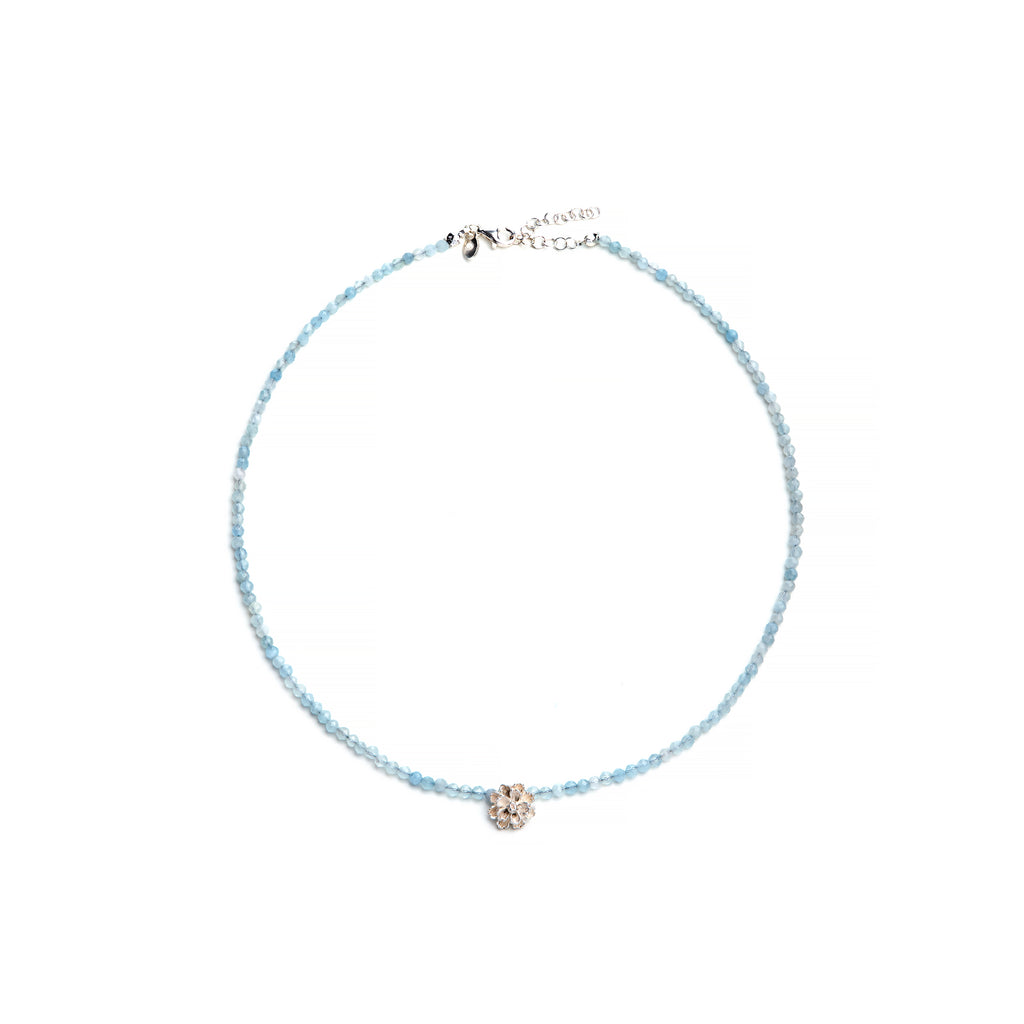 Rosetta aquamarine necklace