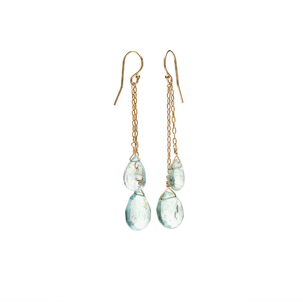 Double teardrop earrings