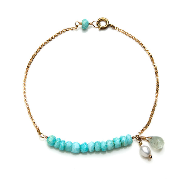 Gemma delicate bar bracelet