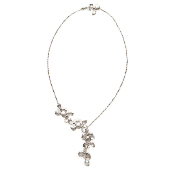 Orchid garland necklace