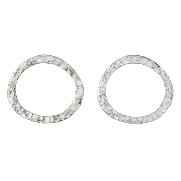 Circle posts earrings